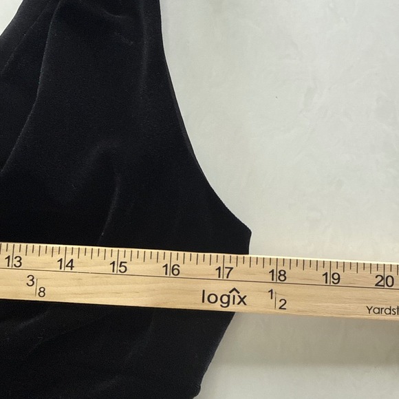 Vintage Robbie Bee Womens Velvet Whimsigoth Midi Dress Size 6 Black Fairy Grunge - Picture 8 of 11